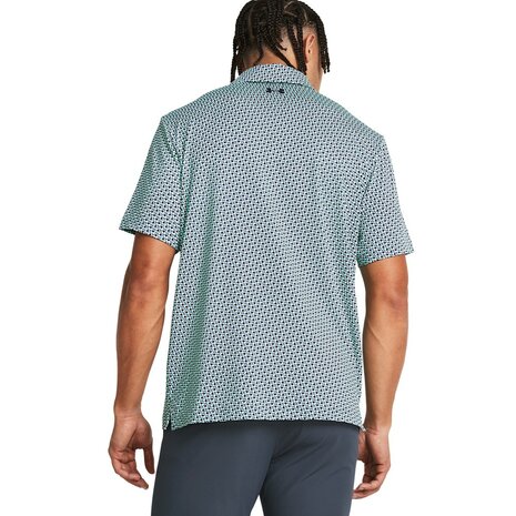 Under Armour Playoff Golfpolo 3.0 Printed-Links Starlight 