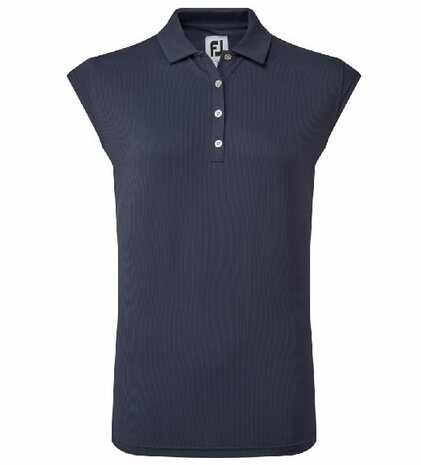 Footjoy Cap Sleeve Rib Knit Navy