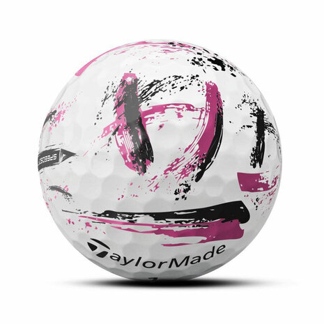 Golfballen Taylormade Speed Soft Ink Wit Pink