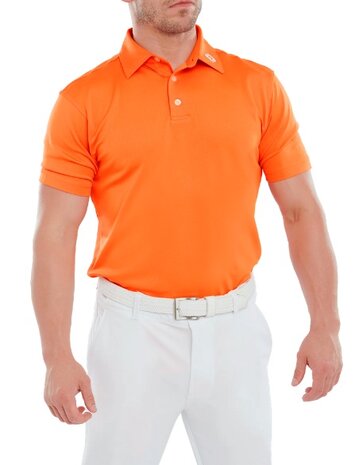 Footjoy Stretch Pique Heren Polo Shirt Oranje