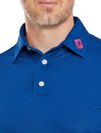 Footjoy Stretch Pique Heren Polo Shirt Kobalt Pink