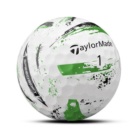 Golfballen Taylormade Speed Soft Ink Wit Lime