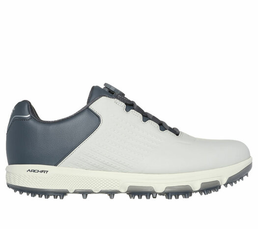 Skechers Go Golf Pro 6 SL Twist  Wit Charcoal Heren Golfschoenen