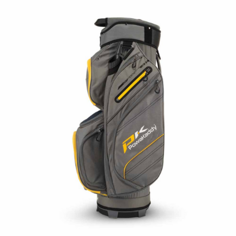 Powakaddy Cartbag DLX Lite Gun metal/Geel