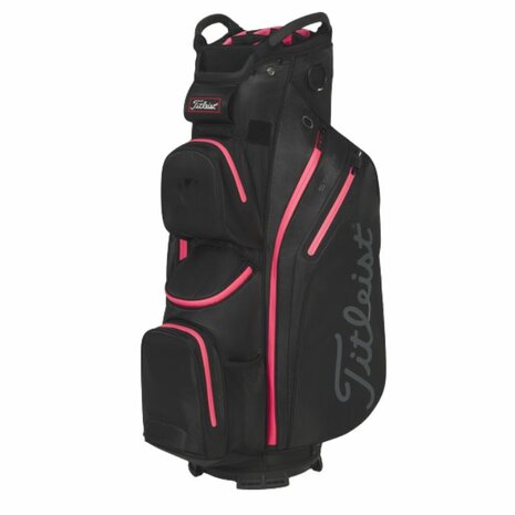 Cartbag Titleist Cart 14 StaDry Black Candy Pink