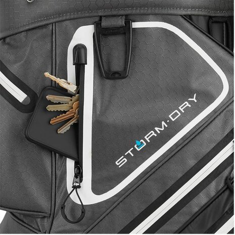 Taylormade TM23 Cartbag Storm Dry Waterproof Zwart Charcoal