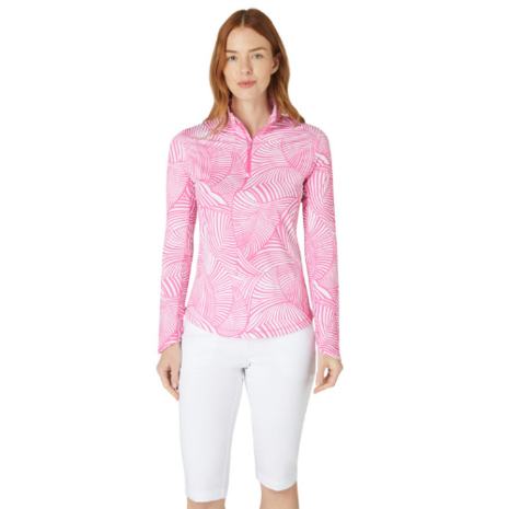 Callaway Stencil Floral Pullover Dames Roze