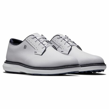 Footjoy Heren Golfschoenen Traditions Wit Navy