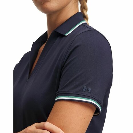 Under Armour Drive Dames Rib Polo Midnight Navy