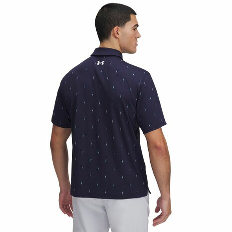 Under Armour T2G Printed-Polo Midnight Navy Wit