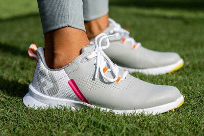 Footjoy Fuel Grau Weiss Rosa Damen