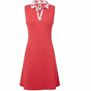 Footjoy Damen Golfkleid Floral Trim Red