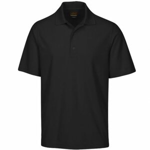 Greg Norman Performance Micro Pique Golf Polo Schwarz