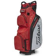 Cartbag Titleist Cart 14 StaDry Rot Grau Schwarz | 2023