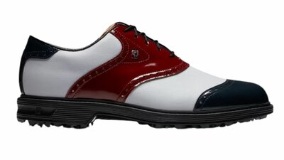 Footjoy Dryjoys Premiere Series Wilcox Wit Bruin Navy