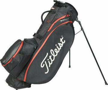 Standbag Titleist Players 5 Stadry Zwart Rood