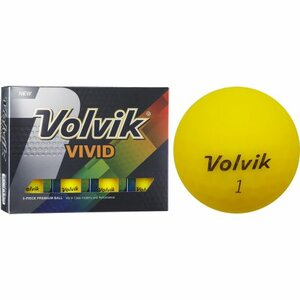 Volvik Vivid Golfbälle Gelb