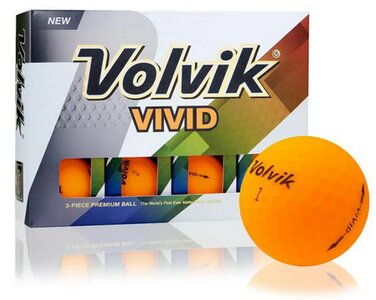 Volvik Vivid Golfbälle Sherbet Orange