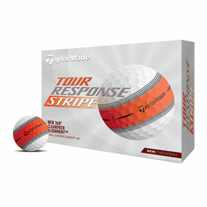 Taylormade TM24 Tour Response Stripe Golf Balls White Orange