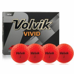 Volvik Vivid Golfbälle Rot