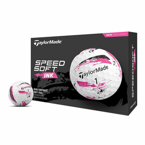 Golfbälle Taylormade Speed ​​​​Soft Ink Weiß Pink