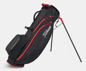 Titleist Players 4 Carbon-S Standbag Zwart Rood