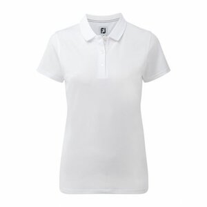 Footjoy Dames Stretch Pique Polo Shirt White