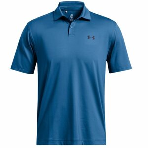 Under Armour T2G Heren Golfpolo Photon Blue Navy