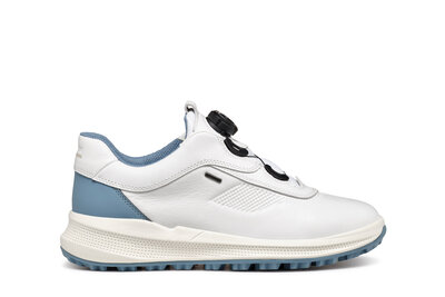 Geox Dames Golfschoenen BOA Amphibiox Wit Lichtblauw