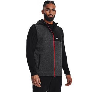 Under Armour Storm Sweater Fleece Vest Black Radio Red Maat S