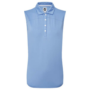 Footjoy Mesch Back Lisle Mouwloze Polo Blauw