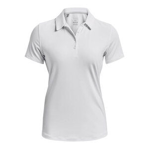 Dames Golfpolo Under Armour Zinger Short Sleeve White Halo Gray