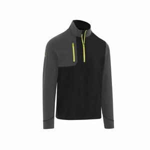 Callaway Aquapel Mixed Media 1/4 Zip Pullover Caviar Maat Medium