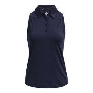 Under Armour Zinger Mouwloze Golfpolo Midnight Navy