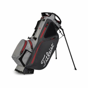 Titleist Hybrid 14 Stadry Standbag Charcoal Grijs Rood