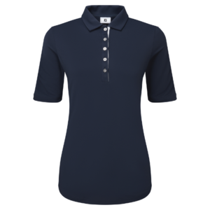 FootJoy Half-Sleeve Solid Pique Dames Navy