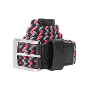 FootJoy Braided Golfriem Heren Zwart/Flint/hibiscus