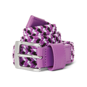 Footjoy Braided Golfriem Dames Zwart/Wit/Berry