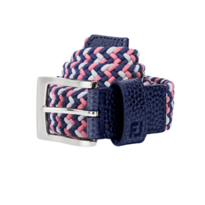 Footjoy Braided Golfriem Heren Dark denim/Roze/Skyway